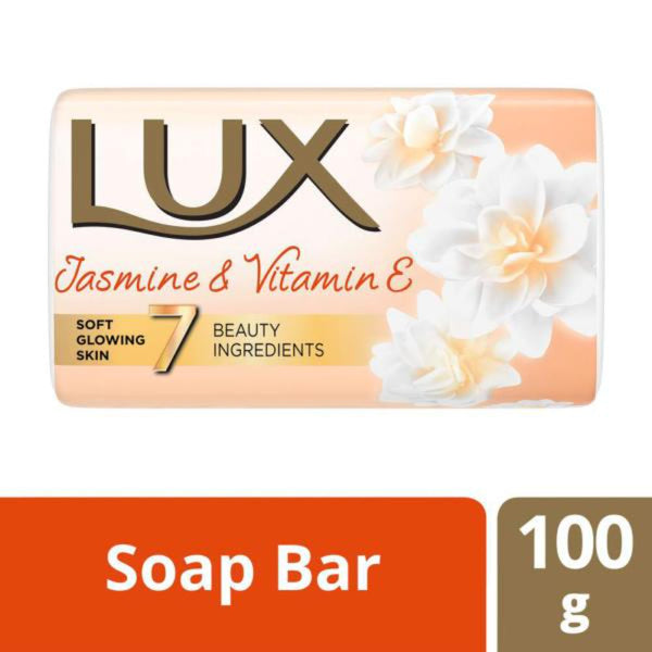 LUX JASMINE & VITAMIN E SOFT GLOWING SKIN SOAP BAR 100 G || S7