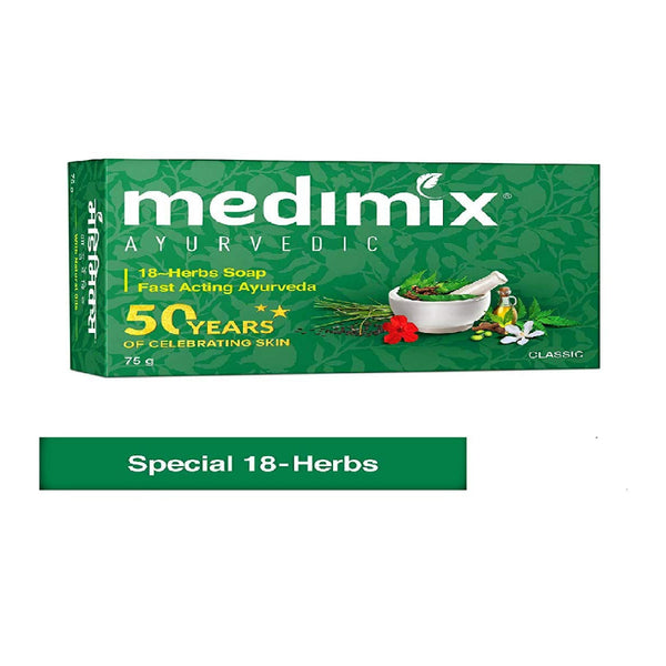 MEDIMIX AYURVEDIC SOAP WITH 18 HERBS - 75 G || S6