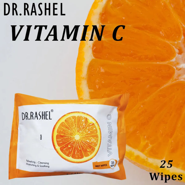 DR RASHEL VITAMIN C WET WIPES 25 PIECES || S8