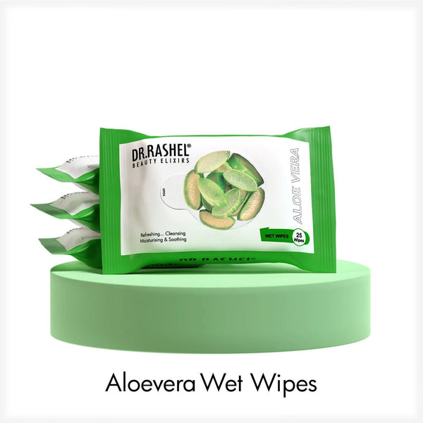 DR RASHEL ALOE VERA WET WIPES 25 PIECES || S10