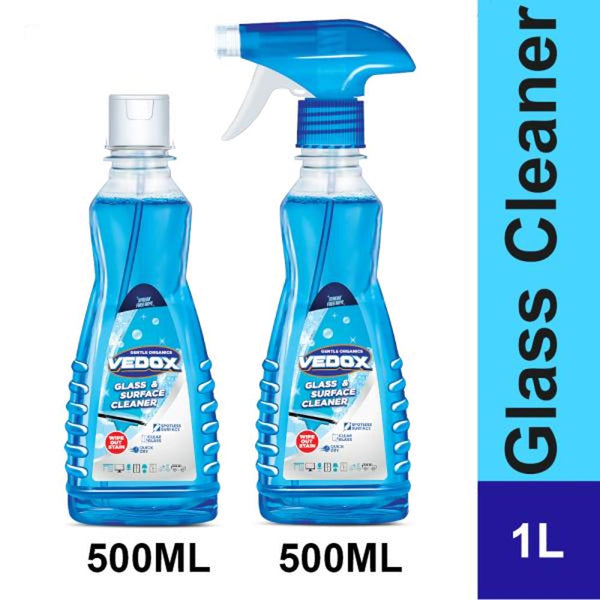 VEDOX GLASS & HOUSEHOLD CLEANER 500ML X 2 || S8