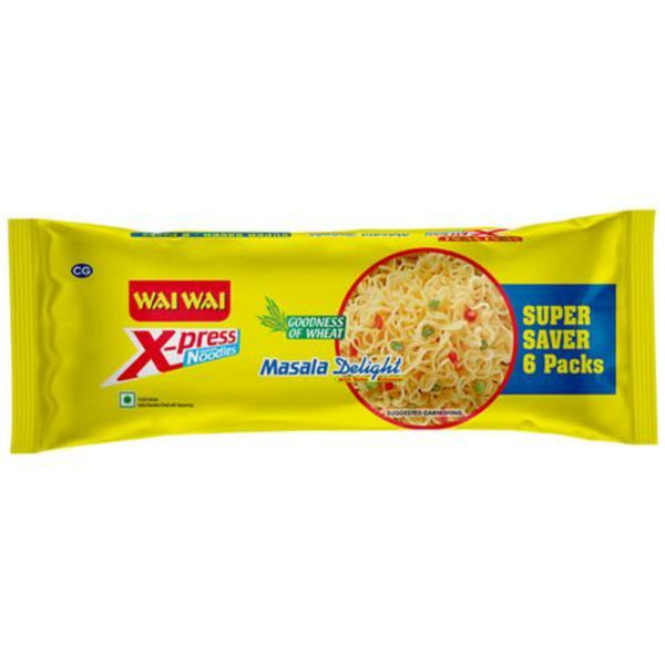 WAI WAI EXPRESS INSTANT MASALA DELIGHT NOODLES 360 G SUPER SAVER PACK || S5