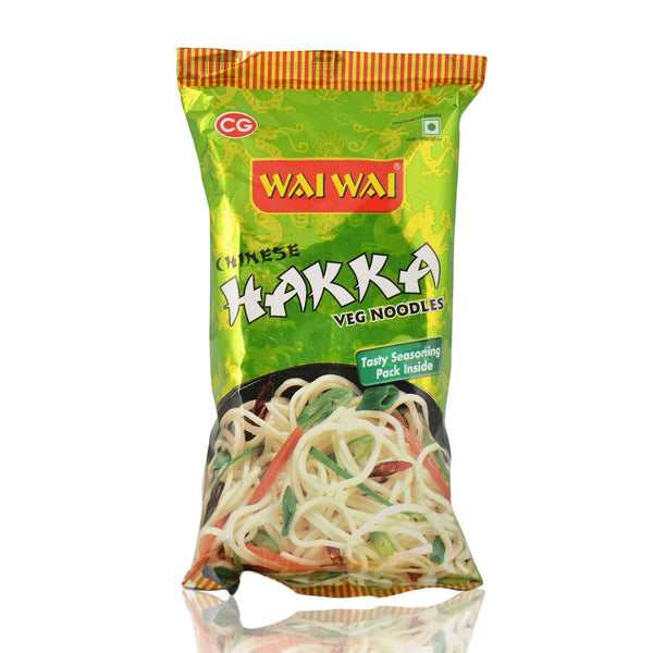 WAI WAI CHINESE NOODLES HAKKA VEG 180 G POUCH || S5