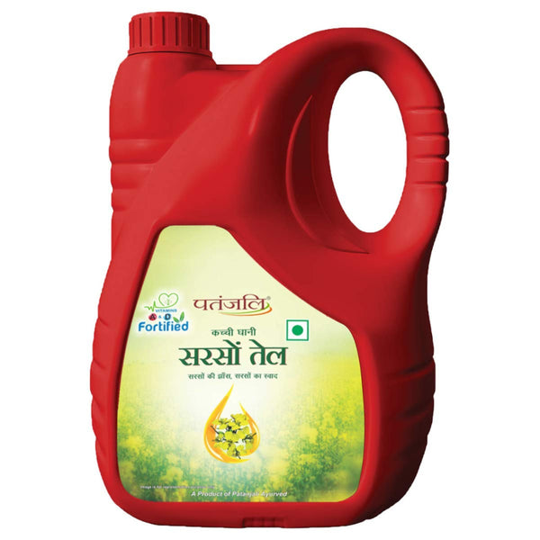 Patanjali Mustard Oil 5 Ltr Can || S10