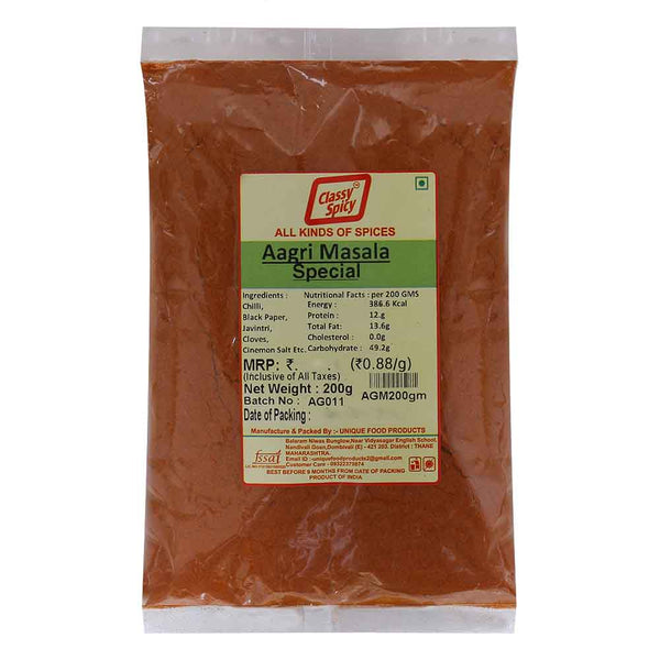 CLASSY SPICY AAGARI MASALA 200G || S9