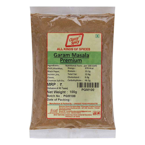 CLASSY SPICY GARAM MASALA PREMIUM 100G || S10