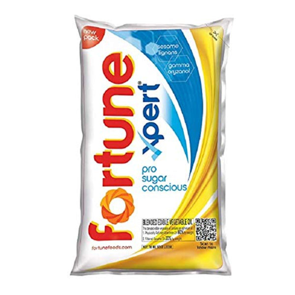 FORTUNE XPERT PRO SUGAR CONSCIOUS EDIBLE OIL POUCH 1 LTR || S11