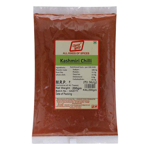 CLASSY SPICY KASHMIRI CHILLI POWDER 200G || S9