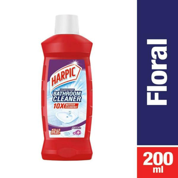 HARPIC FLORAL DISINFECTANT BATHROOM CLEANER 200 ML || S10