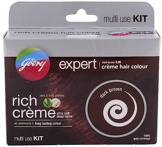 GODREJ EXPERT RICH CREME HAIR COLOUR DARK BROWN 20 G || S9