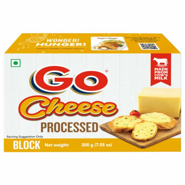 GO PROCESSED CHEESE - BLOCK 200 GM || S9