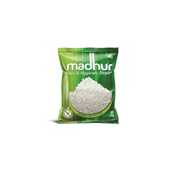 MADHUR SUGAR REFINED 5 KG POUCH || S10