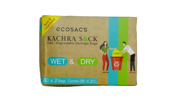 KACHRA COMBO GARBAG BAG 19*21 ( 30 * 2 BAG) || S8