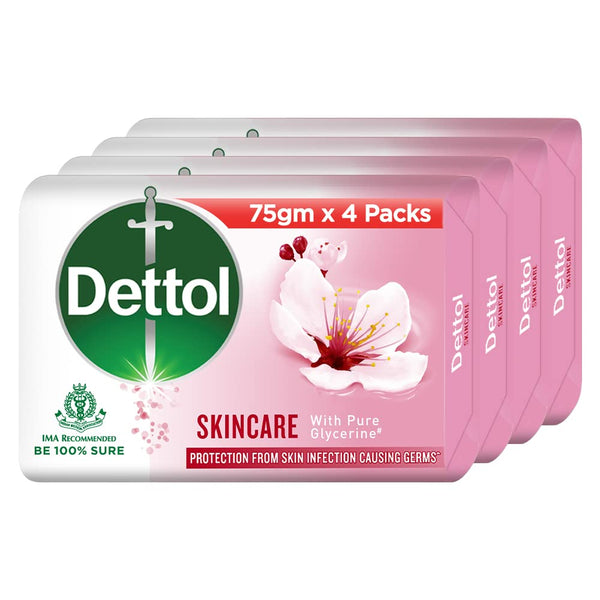 DETTOL SKIN CARE SOAP 4*75G || S10