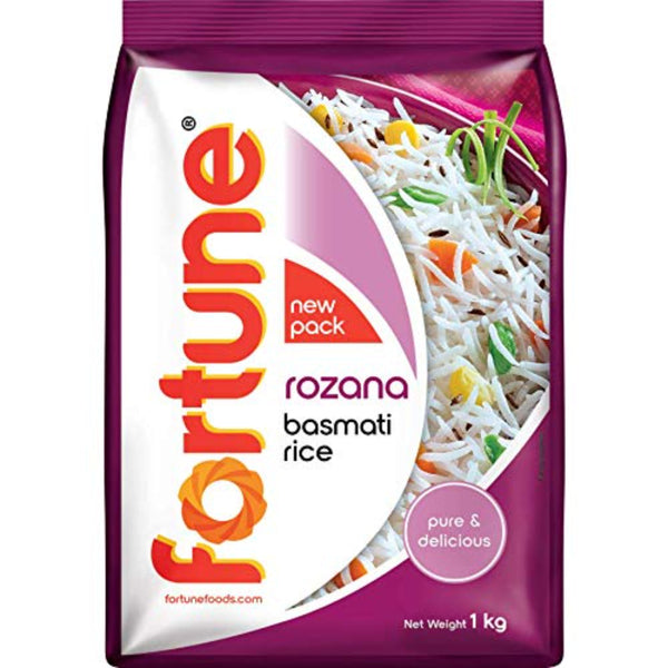 FORTUNE ROZANA BASMATI RICE SUITABLE FOR DAILY COOKING 1 KG || S6