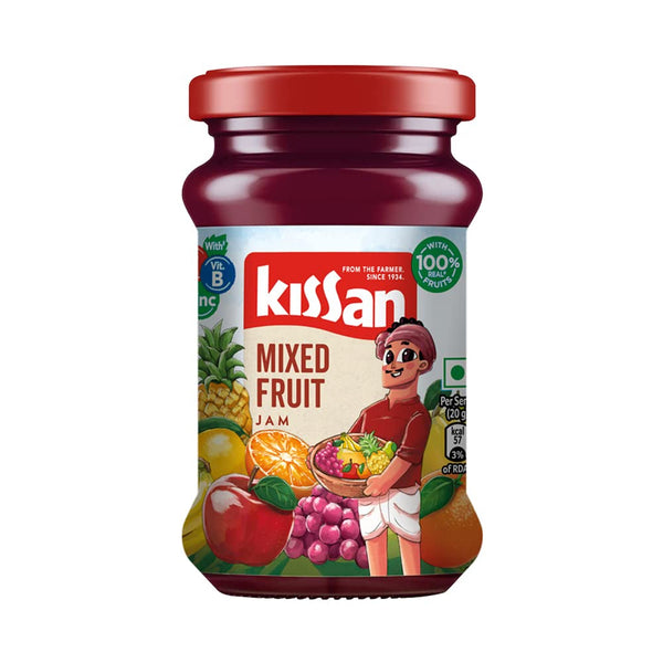 KISSAN JAM MIXED FRUIT, 200 G BOTTLE || S7