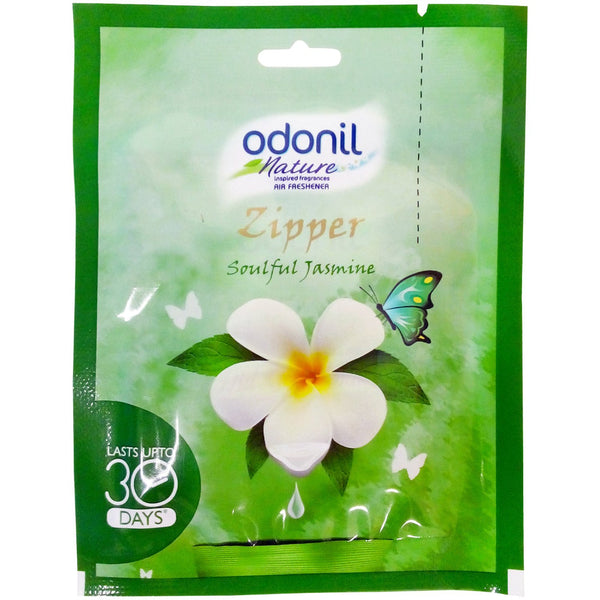 ODONIL NATURE ZIPPER AIR FRESHENER - SOULFUL JASMINE 10 G PACK || S10