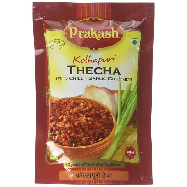 PRAKASH KOLHAPURI THECHA (RED CHILLI- GARLIC CHUTNEY) 100 G || S10