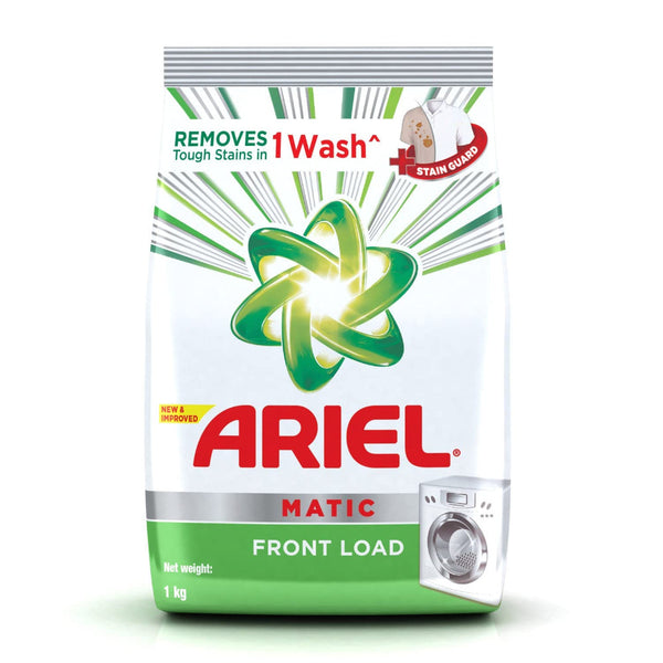 ARIEL MATIC FRONT LOAD DETERGENT WASHING POWDER - 1 KG || S10