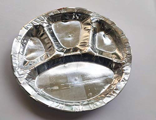 DISPOSAL PRODUCTS SILVER PLATE THALI KMACI || S8