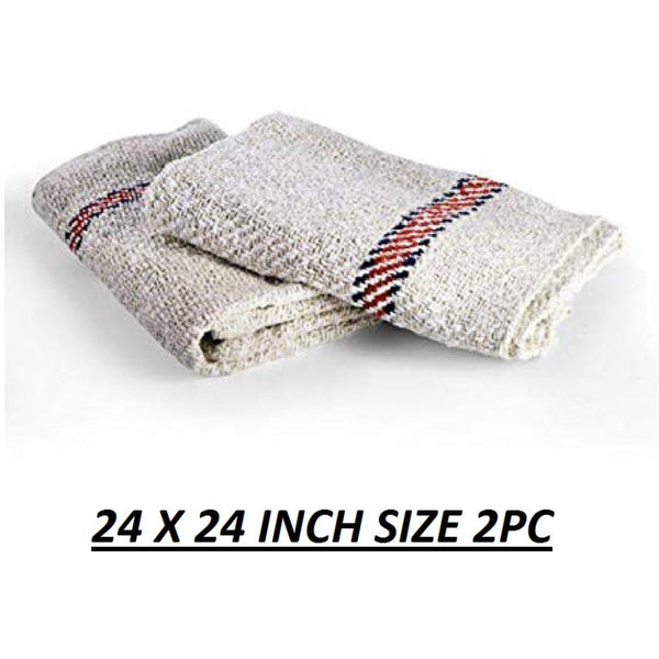 FLOOR DUSTER WET & DRY COTTON CLEANING CLOTH/MOP PACK OF 2 24X24 || S7