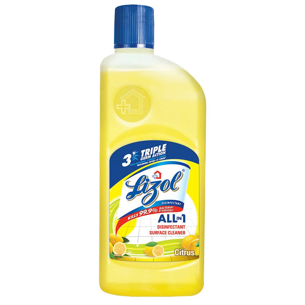 LIZOL DISINFECTANT SURFACE & FLOOR CLEANER LIQUID, CITRUS - 500 ML || S10