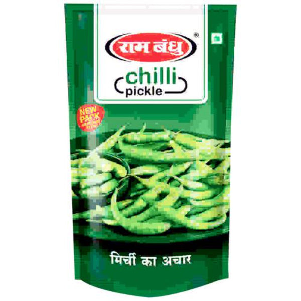 RAMBANDHU CHILLI PICKLE MIRCHI AACHAR IMPROVED TASTE 200 G STANDY POUCH || S1