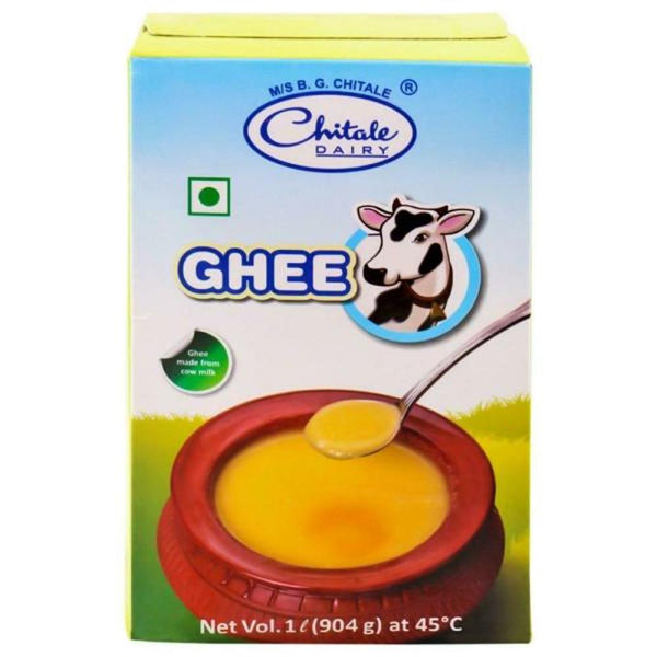 CHITALE PURE COW GHEE 1 LTR (CARTON) || S7