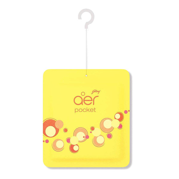 GODREJ AER POCKET BATHROOM FRAGRANCE - 10 G (BRIGHT TANGY DELIGHT) || S6