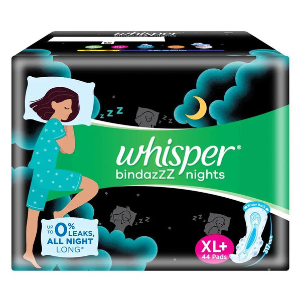 Whisper Ultra Nights Wings Sanitary Pads XL 45 N || S5