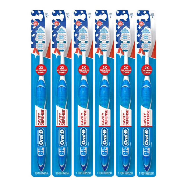 ORAL B CAVITY DEFENSE TOOTHBRUSH PACK OF 6 || S6