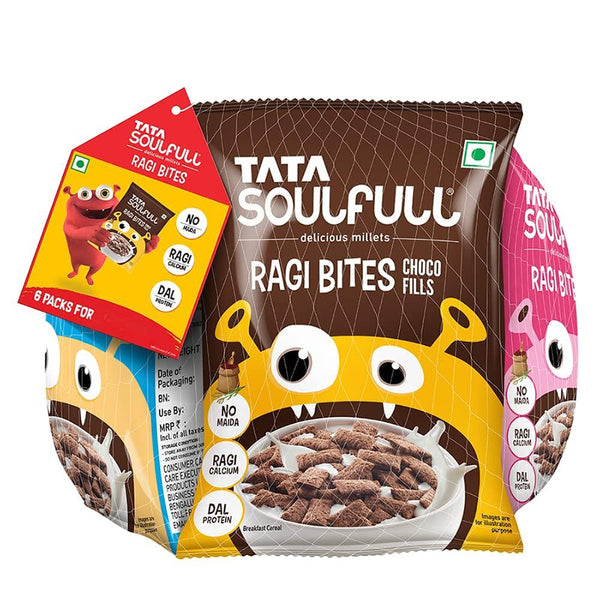 TATA SOULFULL RAGI BITES COMBO PACK PACK OF 6 30 G || S9