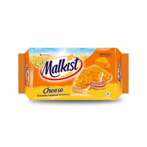 MALKIST CHEESE FLAVOURED CRUNCHY LAYERED CRACKERS, 138 G || S8