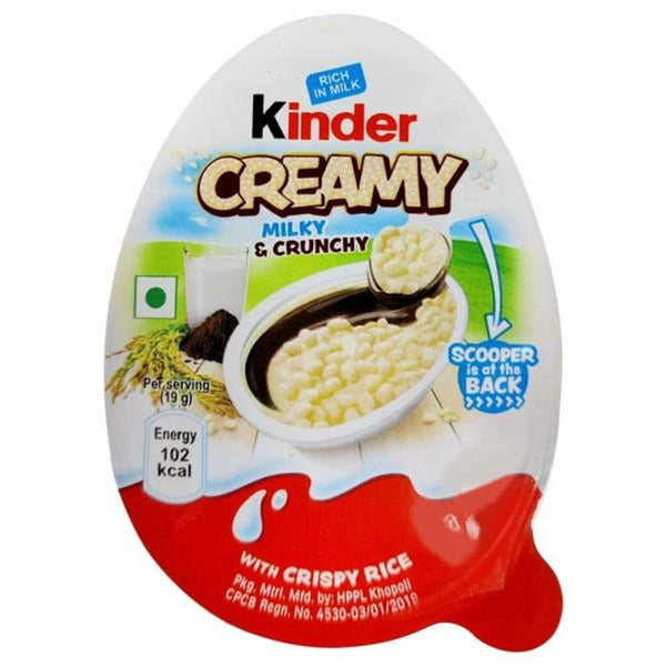 KINDER JOY CREAMY MILKY & CRUNCHY 19 G || S7