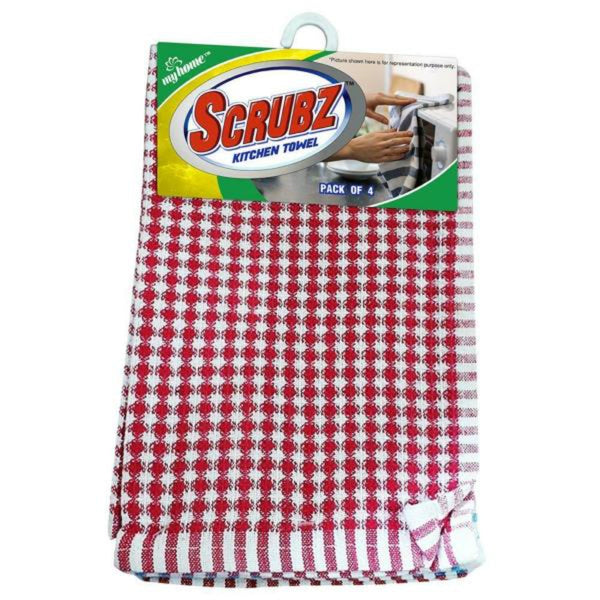 MY HOME SCRUBZ KITCHEN TOWEL 30 X 46 CM (4 PCS) || S5