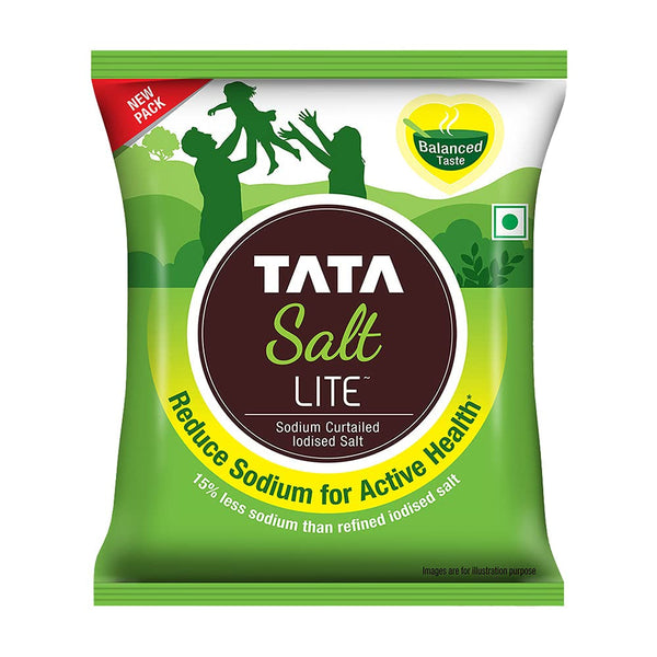 TATA SALT LITE 15 LOW SODIUM IODISED SALT 1 KG POUCH || S9