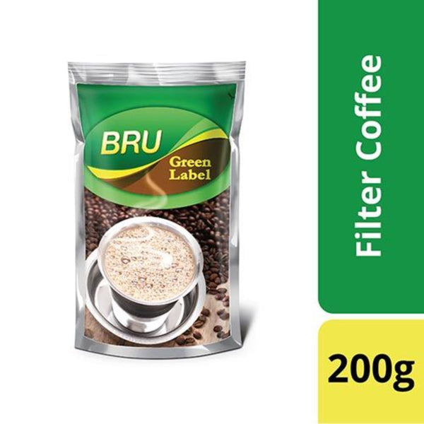 BRU FILTER COFFEE GREEN LABEL 200 G || S10