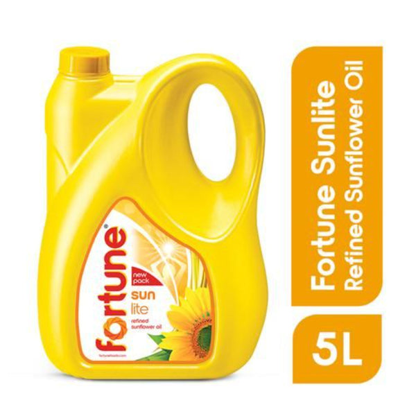 FORTUNE SUN LITE SUNFLOWER REFINED OIL 5 LTR CAN || S7