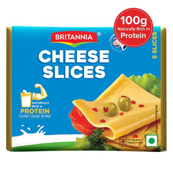 BRITANNIA CHEESE SLICE 100 G POUCH || S10