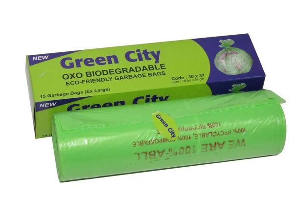 GREEN CITY OXO BIO COMPOSTABLE GARBAGE BAG 25X30 || S6