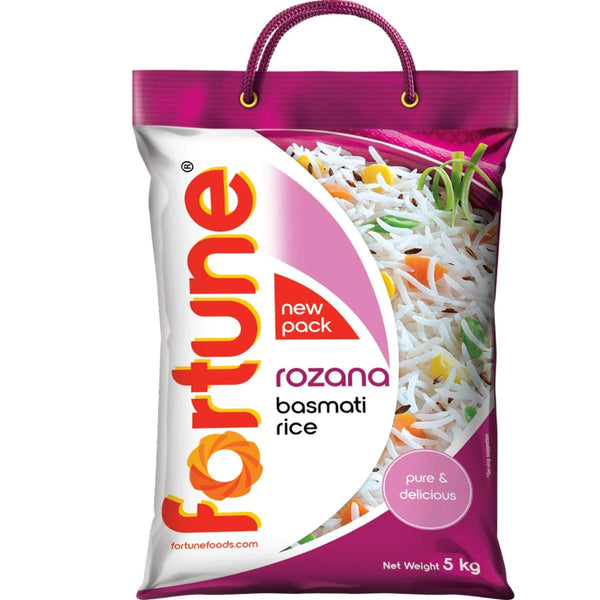 FORTUNE ROZANA BASMATI RICE SUITABLE FOR DAILY COOKING 5 KG || S8