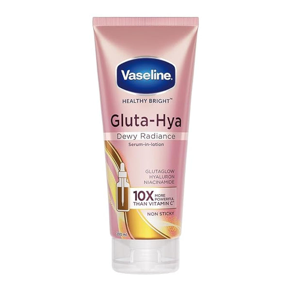 VASELINE GLUTA-HYA DEWY RADIANCE LOTION 200 ML || S10