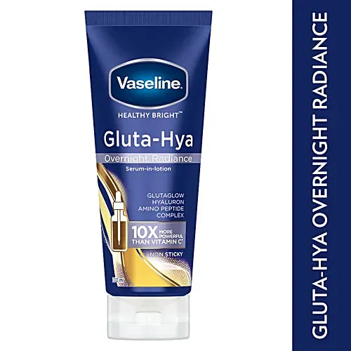 VASELINE GLUTA-HYA OVERNIGHT RADIANCE LOTION 200 ML || S10