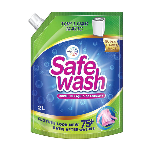 Wipro Safewash Matic Liquid Detergent Top Load 2 Ltr Pack || S10