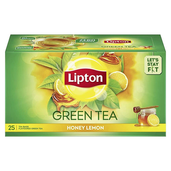 LIPTON HONEY LEMON GREEN TEA BAGS 25 N || S3