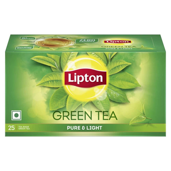 LIPTON PURE AND LIGHT GREEN TEA BAGS 25 N || S4