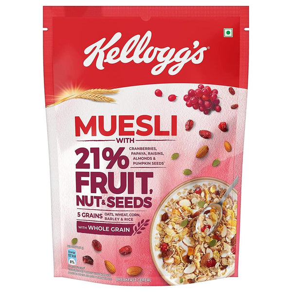 KELLOGG'S MUESLI CRANBERRIES FRUITS & NUTS 500 G PACK || S1