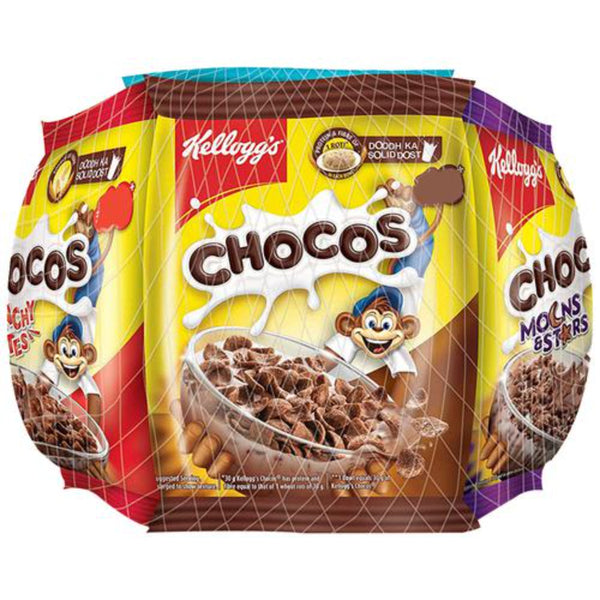 KELLOGG'S CHOCOS VARIETY PACK WITH PROTEIN FIBRE 25 G PACK 7 || S4