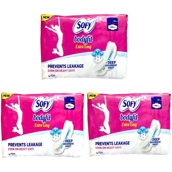 Sofy Bodyfit Extra Long ( 18 Pads X 3 Packs) || S1