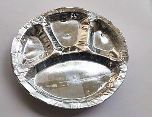 DISPOSAL PRODUCTS SILVER PLATE THALI KMACI || S4
